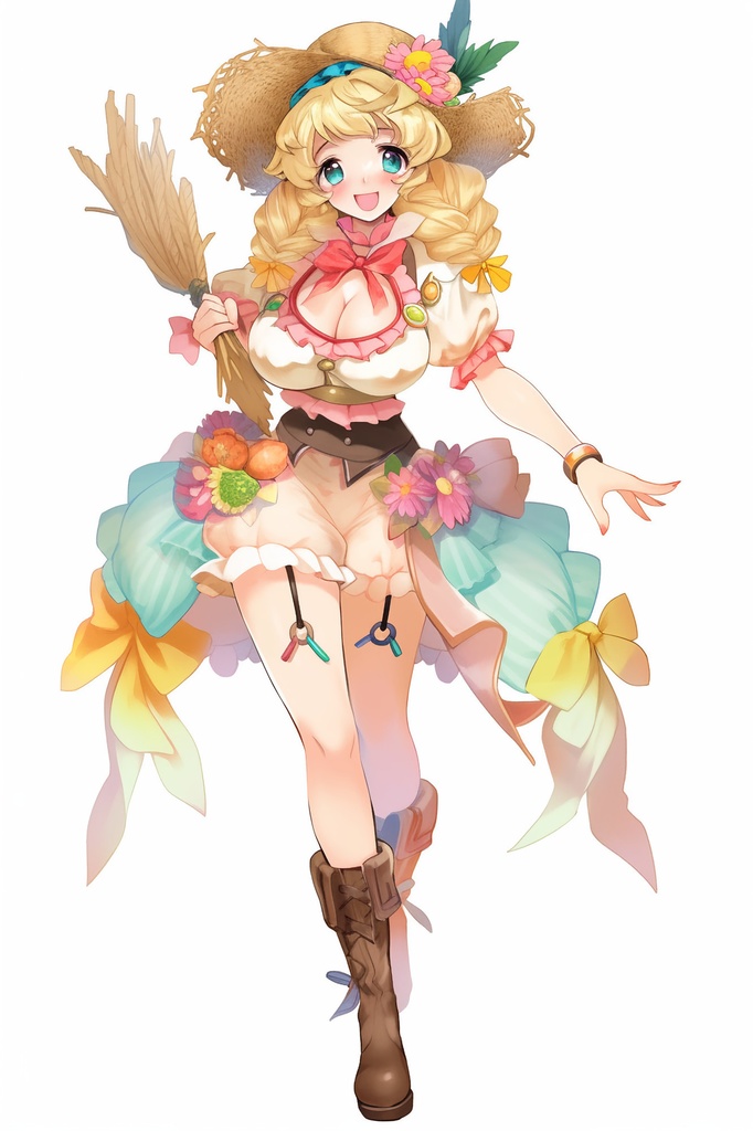 【女キャラ全身立ち絵ジョブ別3】著作権フリーの高解像度素材(100枚)