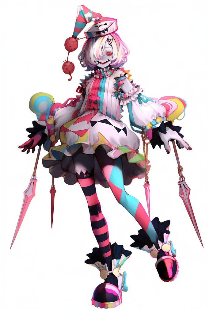 【女キャラ全身立ち絵ジョブ別3】著作権フリーの高解像度素材(100枚)