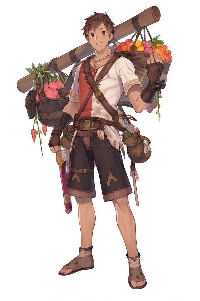 【男キャラ全身立ち絵ジョブ別3】著作権フリーの高解像度素材(100枚)