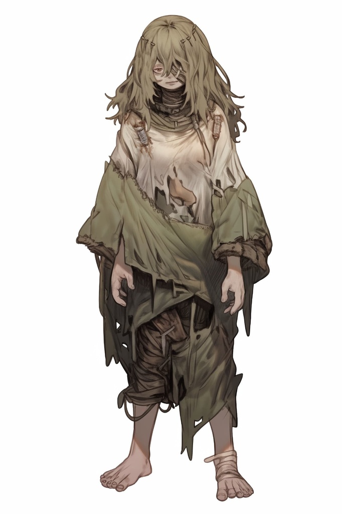 【女キャラ全身立ち絵ジョブ別4】著作権フリーの高解像度素材(100枚)