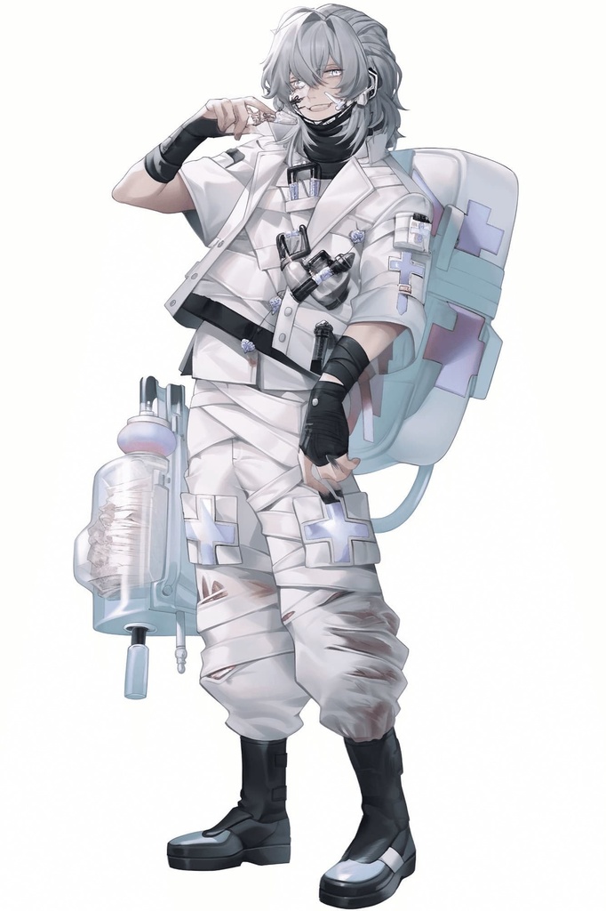 【男キャラ全身立ち絵ジョブ別4】著作権フリーの高解像度素材(100枚)