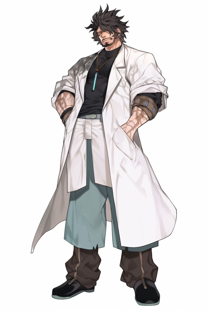 【男キャラ全身立ち絵ジョブ別5】著作権フリーの高解像度素材(100枚)