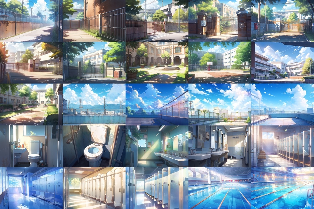 【繊細で芸術的な学校系背景】著作権フリーの高解像度画像(100枚)