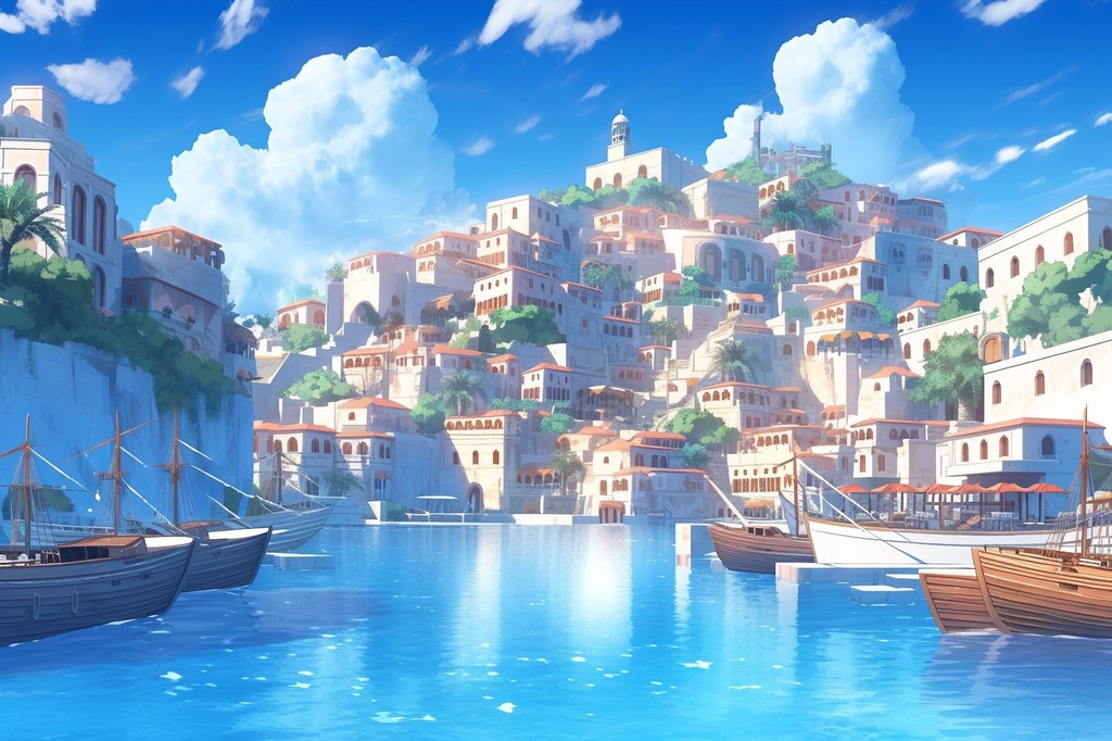 【繊細で芸術的な街や村系背景】著作権フリーの高解像度画像(100枚)