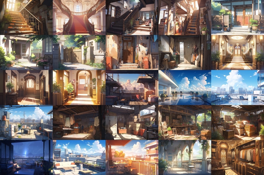 【繊細で芸術的な家や室内系背景】著作権フリーの高解像度画像(100枚)