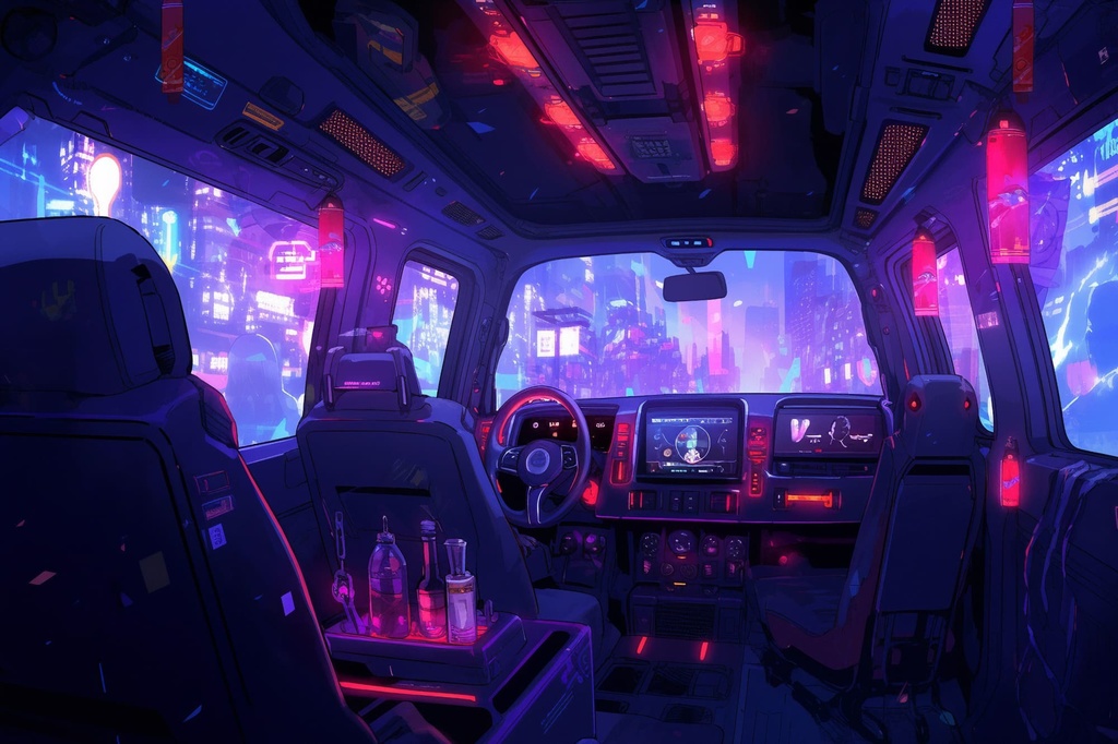 【繊細芸術的サイバーパンク背景】著作権フリーの高解像度画像(100枚)