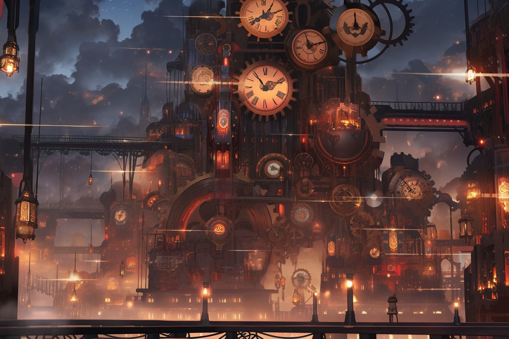 【繊細芸術的スチームパンク背景】著作権フリーの高解像度画像(100枚)