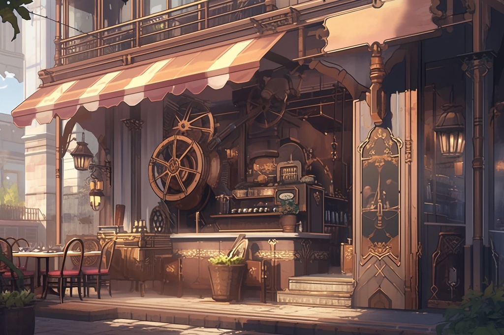 【繊細芸術的スチームパンク背景】著作権フリーの高解像度画像(100枚)