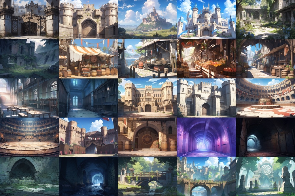 【繊細で芸術的な中世欧州風背景】著作権フリーの高解像度画像(100枚)