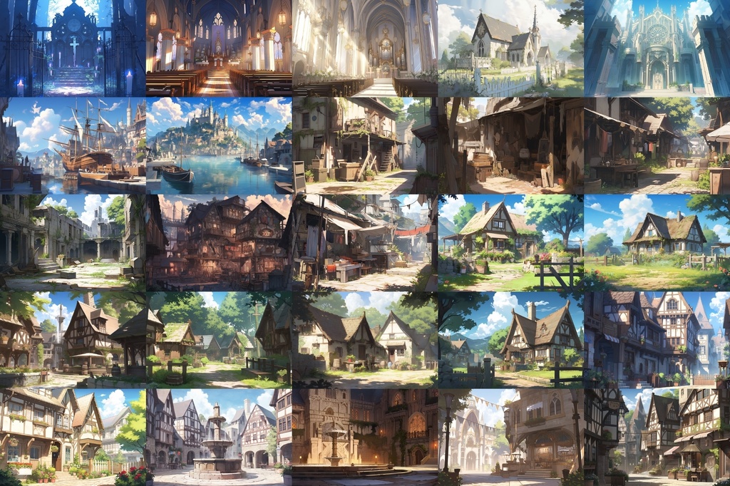 【繊細で芸術的な中世欧州風背景】著作権フリーの高解像度画像(100枚)