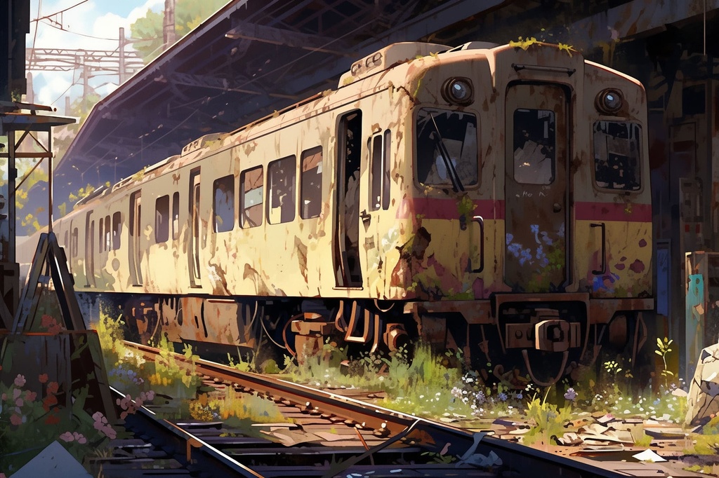 【繊細で芸術的な廃墟系の背景】著作権フリーの高解像度画像(100枚)