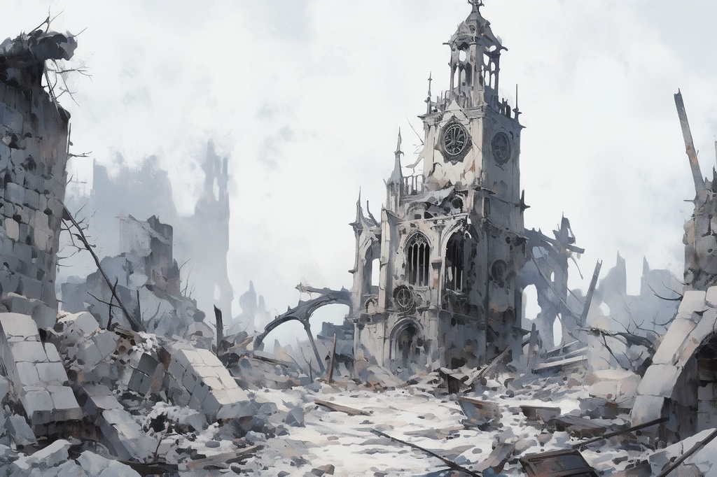 【繊細で芸術的な廃墟系の背景】著作権フリーの高解像度画像(100枚)