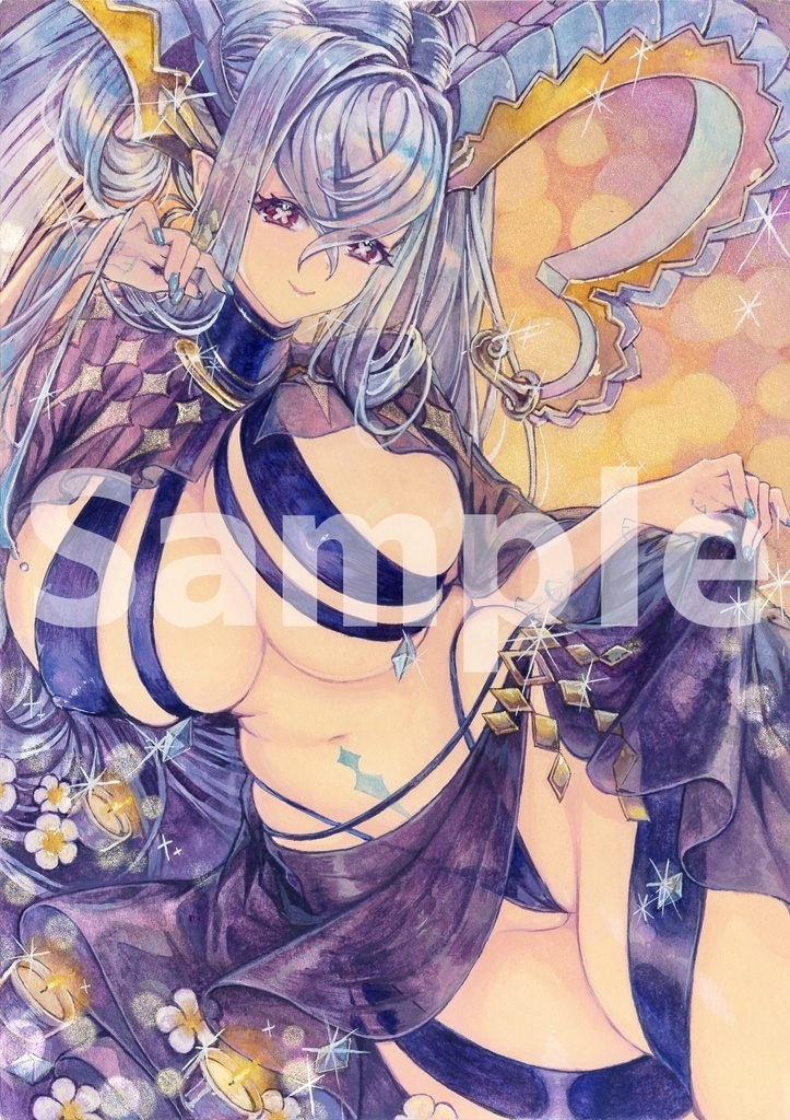 【手描きイラスト】水着ティアマト