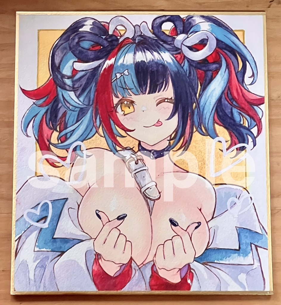 【アナログ原画】清少納言(fgo)【ミニ色紙/水彩】