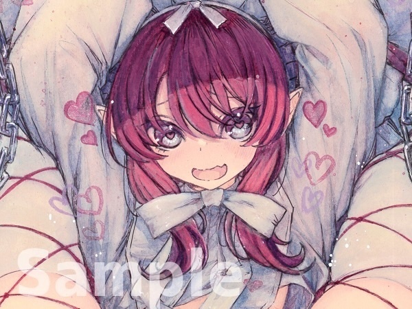 【アナログ原画】終わりのエリザベート(fgo)【A4/水彩】