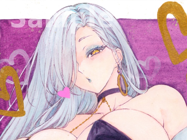 【アナログ原画】おみぃさん/蛇女房(FGO)【水彩A4】