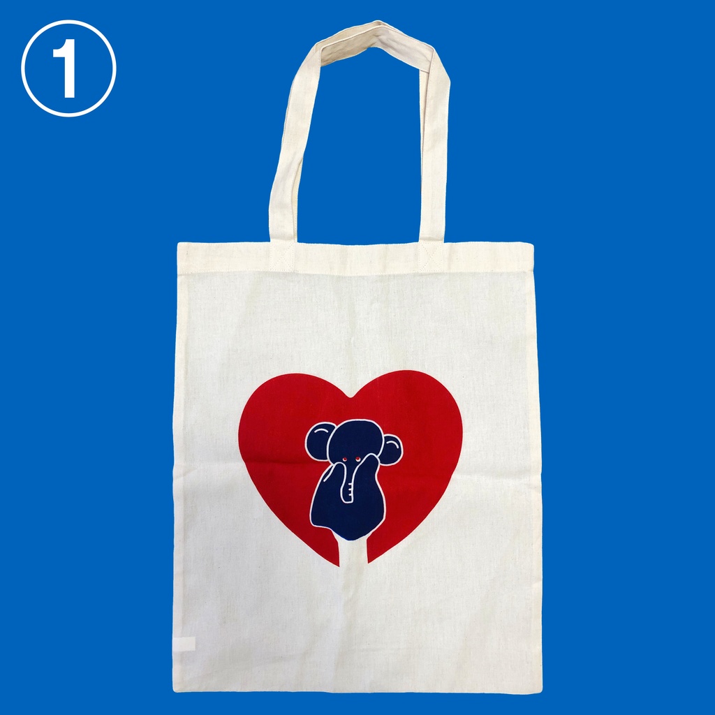 ぞうさんパペットのトートバック