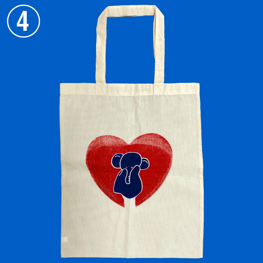 ぞうさんパペットのトートバック