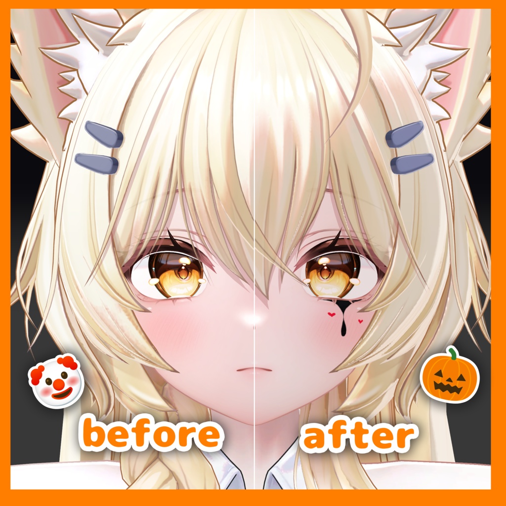 【無料】free!🎃ハロウィン🎃クラウンメイク🤡【MAYO対応】