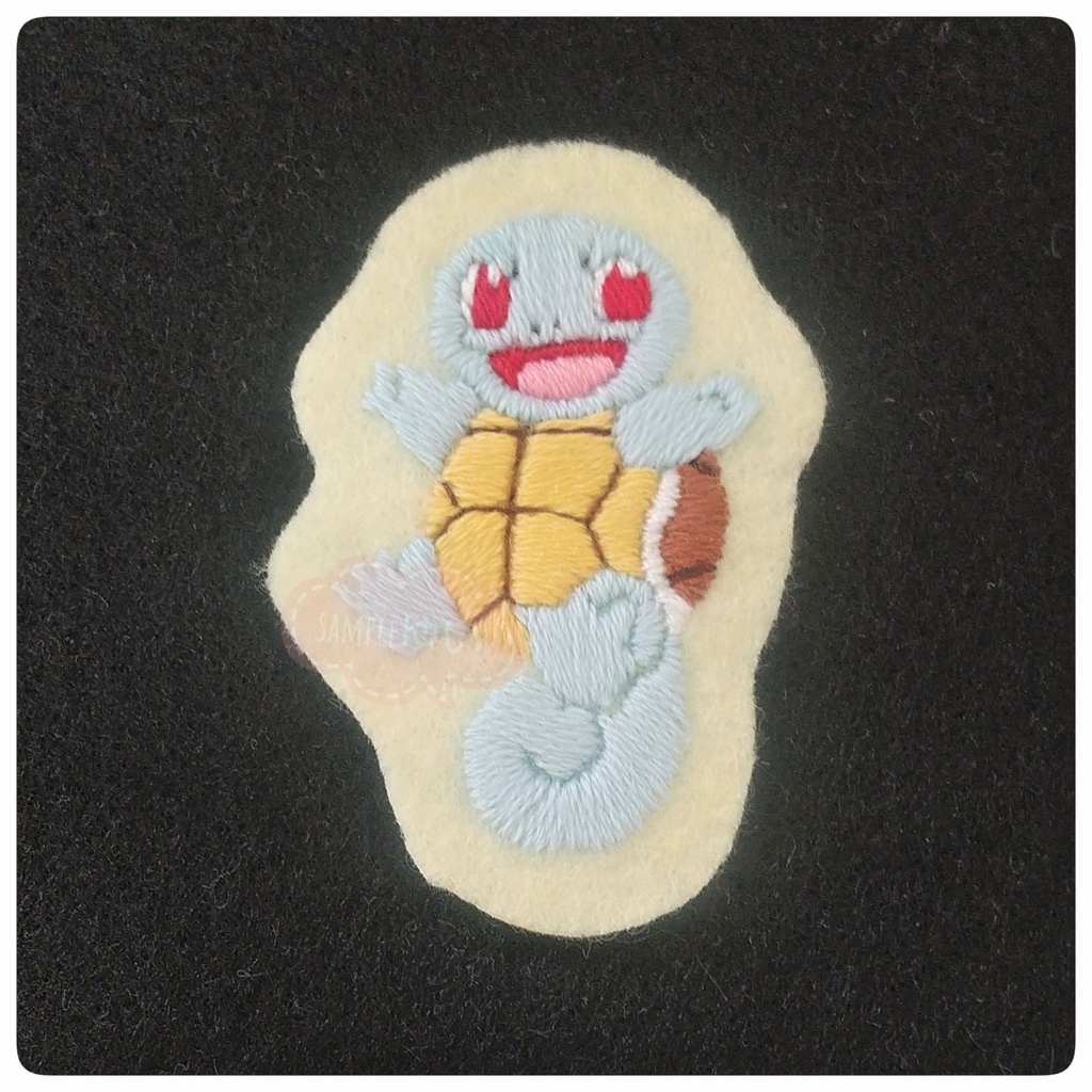 【ゼニガメ】刺繍ワッペン