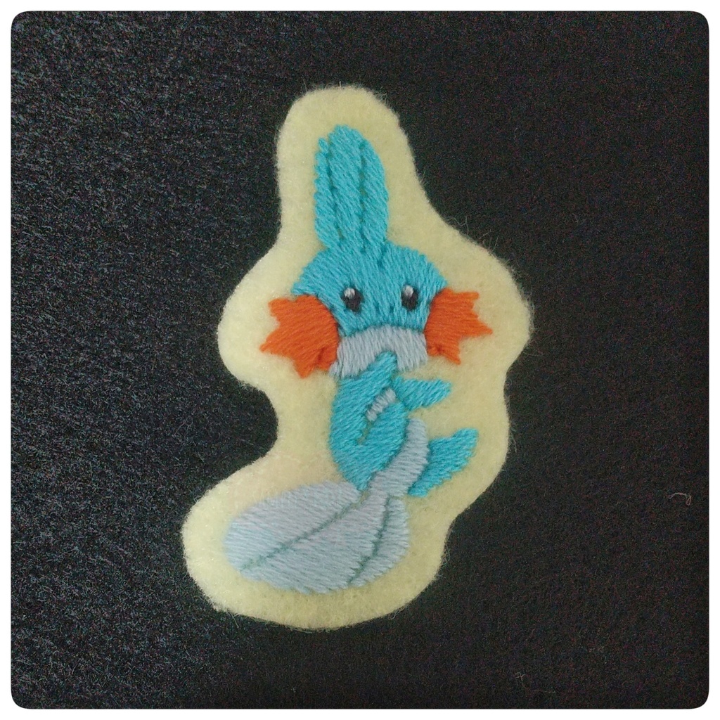 【ミズゴロウ】刺繍ワッペン