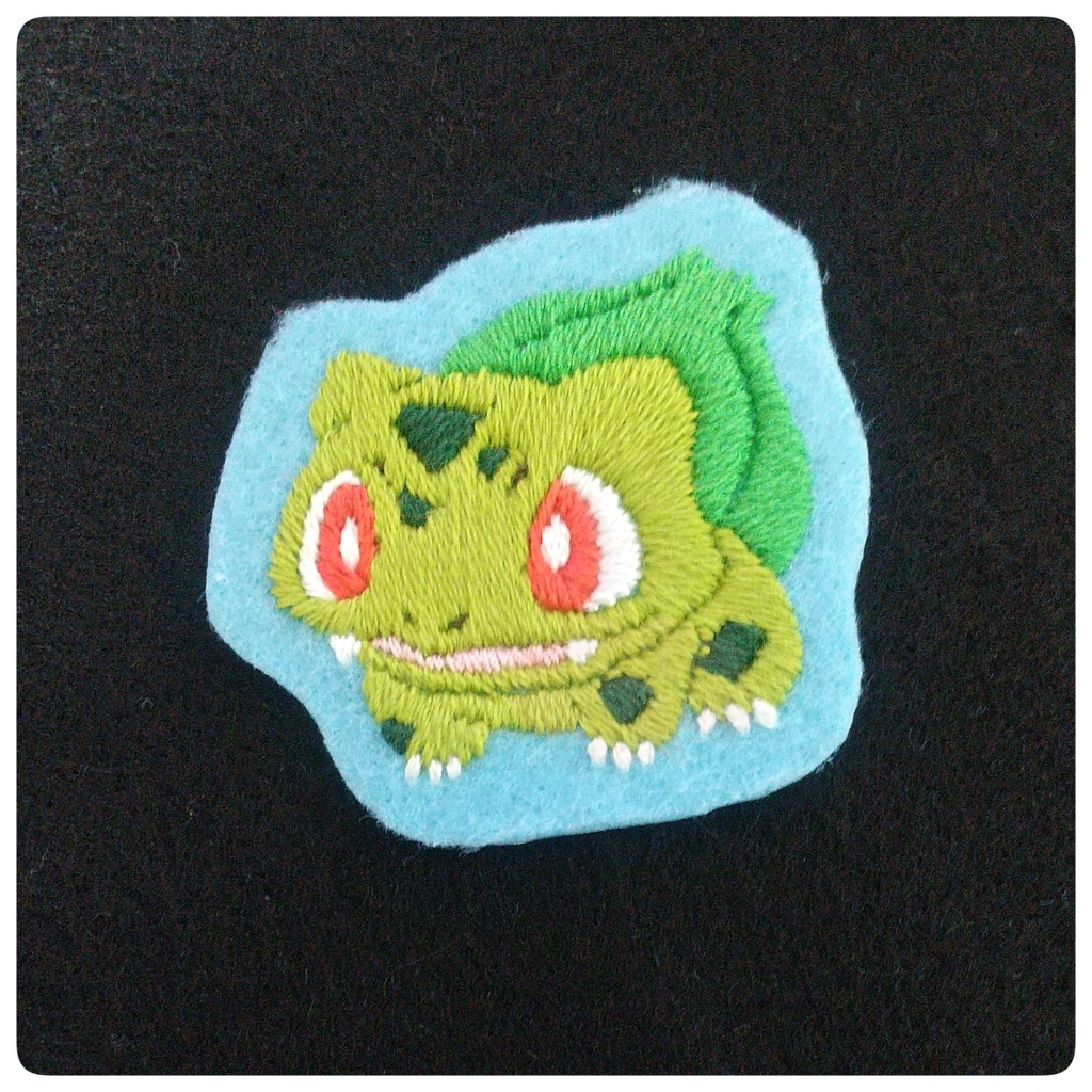 【フシギダネ】刺繍ワッペン
