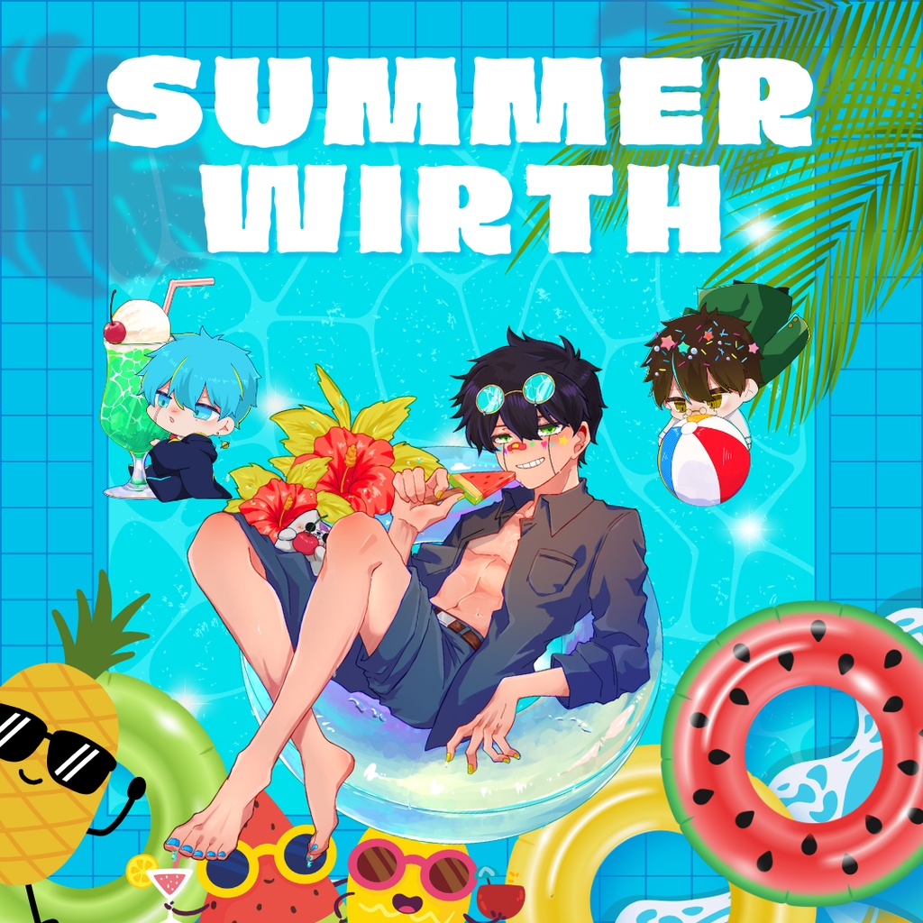 うきわワース水面アクキー