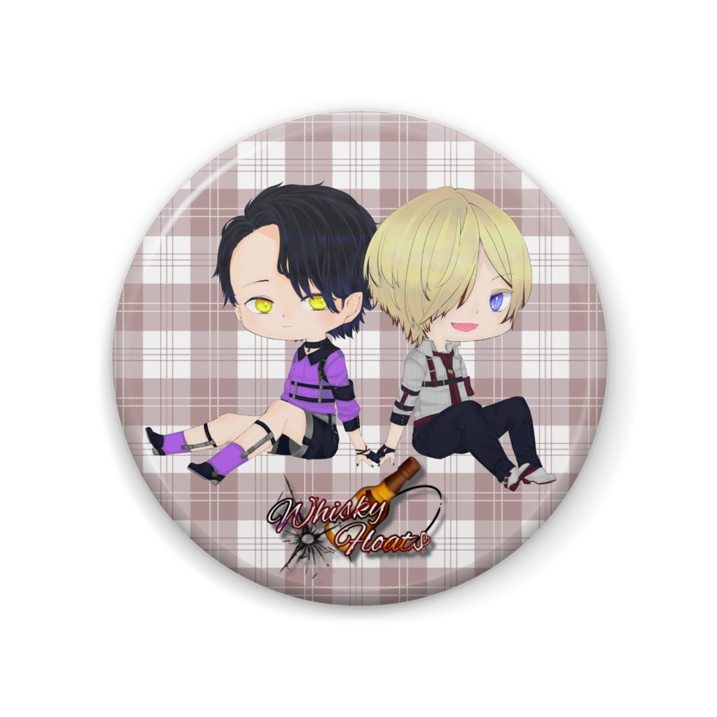 ウィスフロ缶バッチ(ロゴあり)