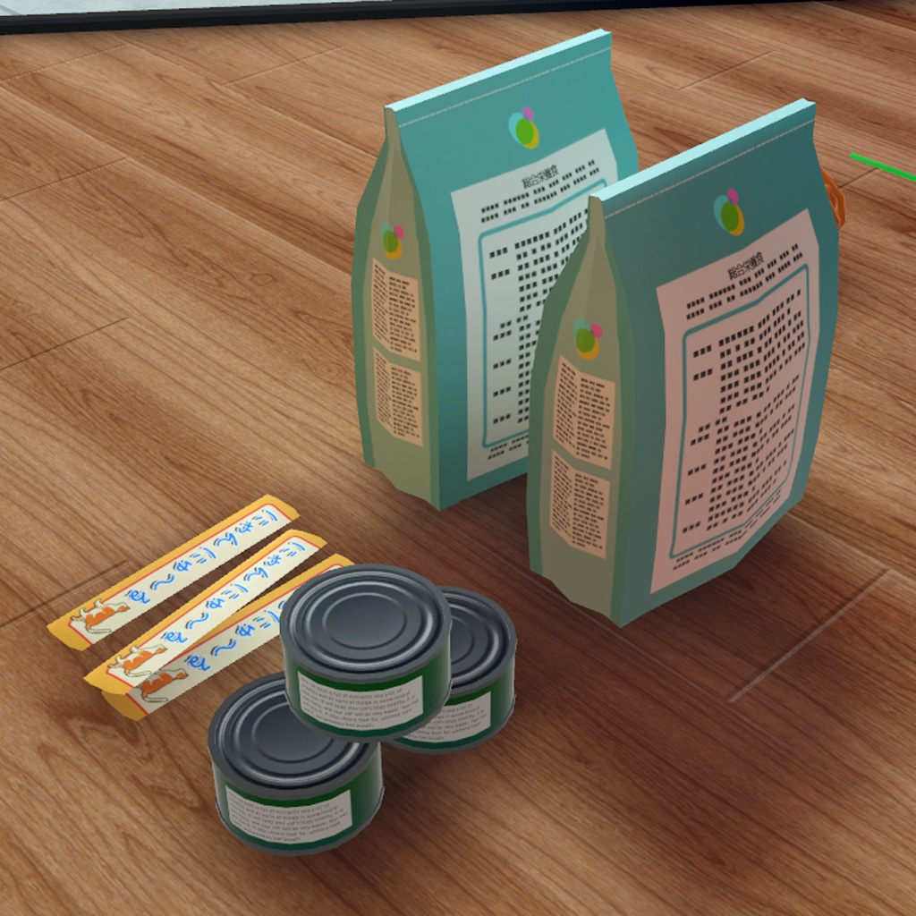 猫雑貨いろいろ 3Dモデル