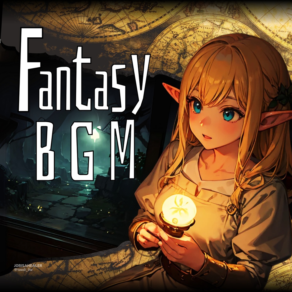 【フリーBGM】心が落ち着くファンタジー音楽_世界が平和になった夜(癒し、ケルト音楽、ゲーム音楽)