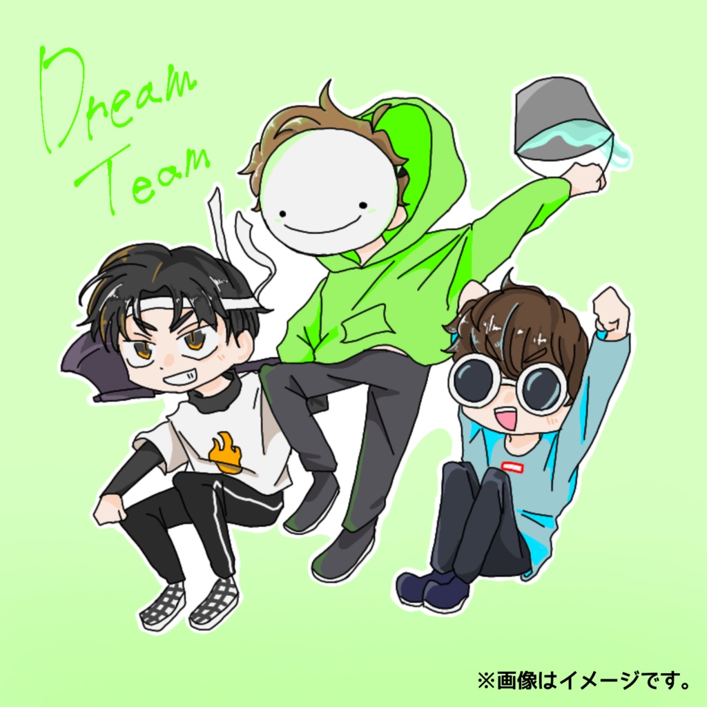 🟩team  アクリルキーホルダー