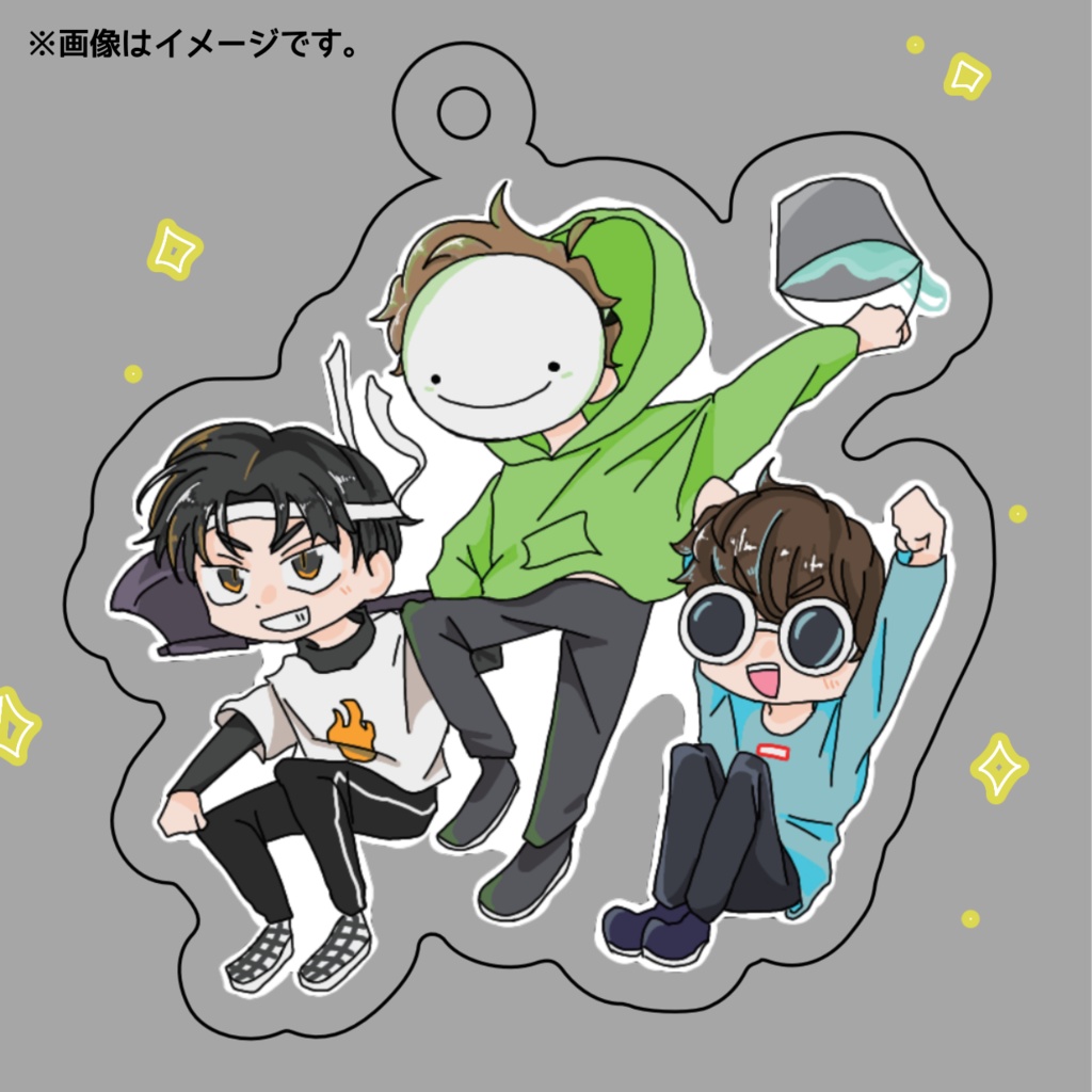 🟩team アクリルキーホルダー