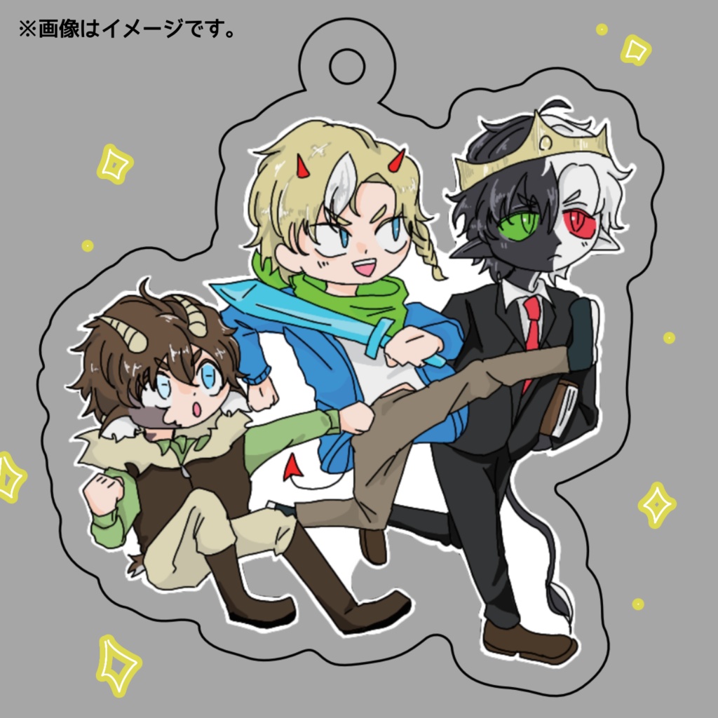 🪑trio アクリルキーホルダー