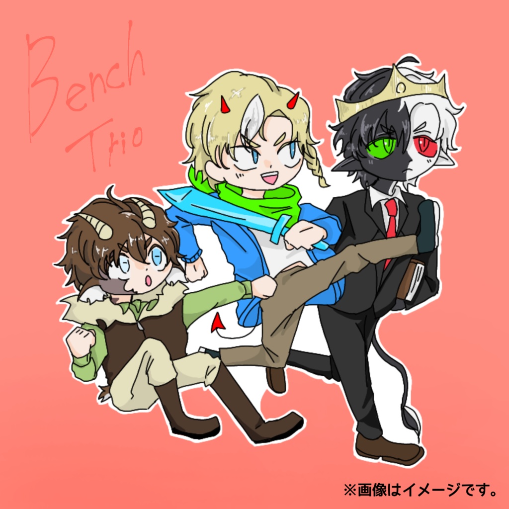 🪑trio アクリルキーホルダー