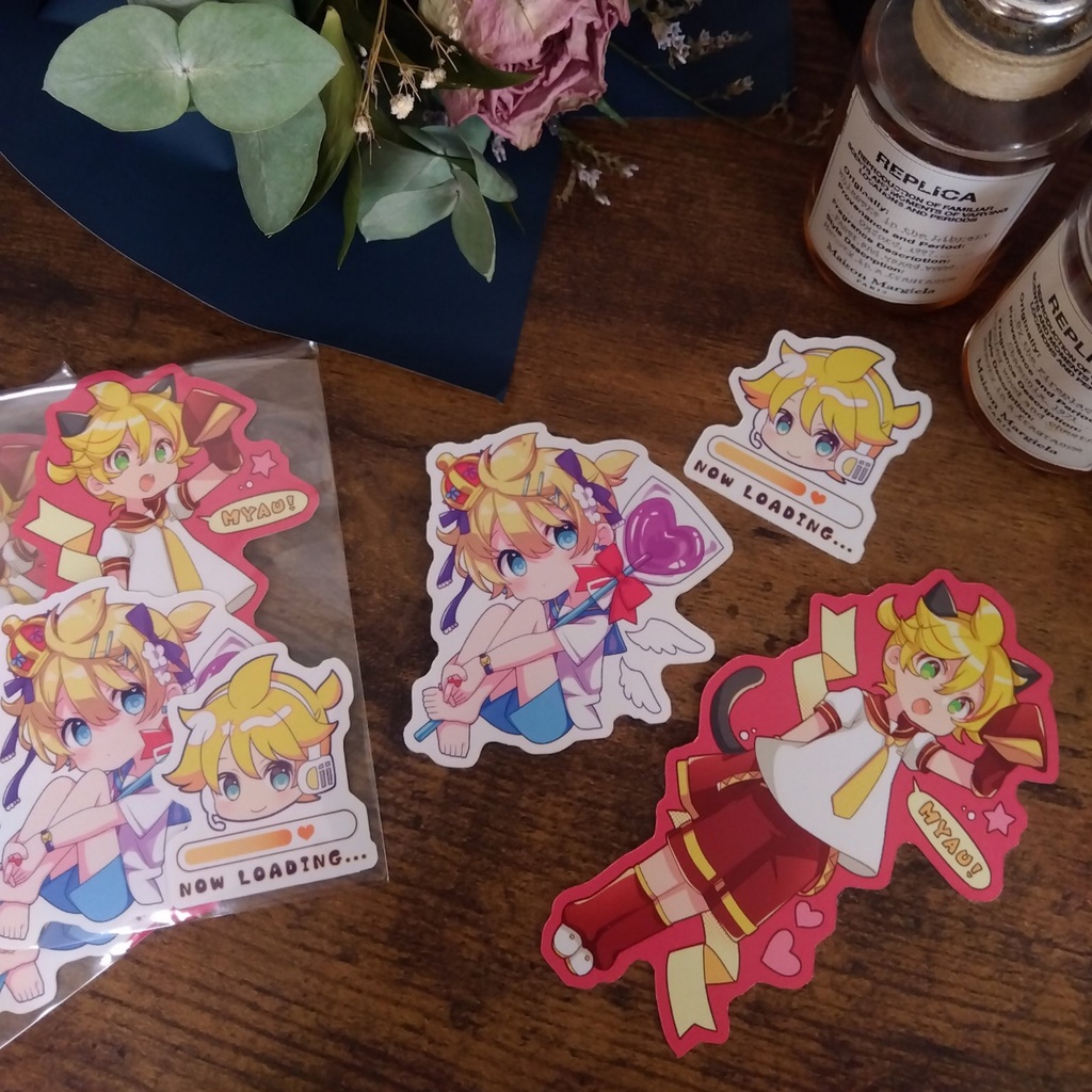 鏡音レンダイカットシールセット（3種）