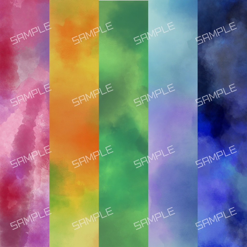 《12/12まで100円》【印刷可】Design Paper #1【水彩画風】