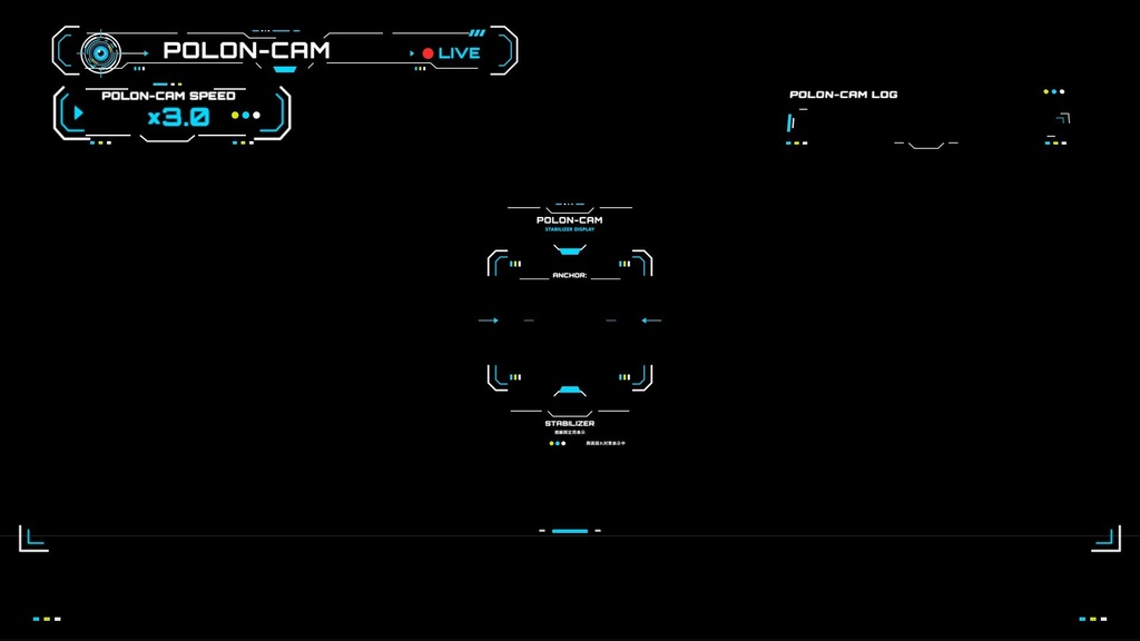 ポロンちゃん用 POLON-CAM風UI素材【SVG/PNG・全11点セット】