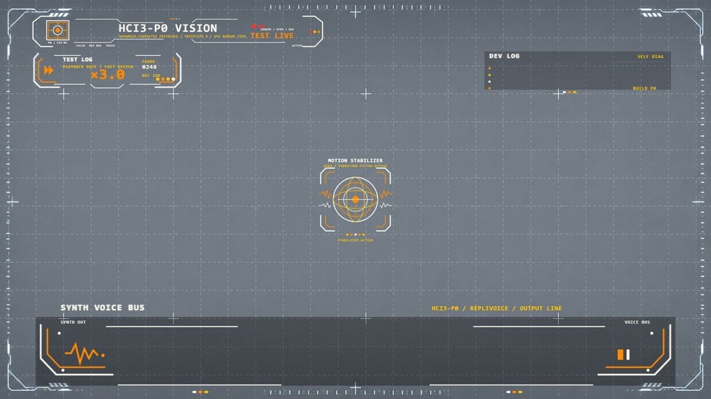 足立レイ用 HCI3-P0 VISION風UI素材【SVG/PNG・全11点セット】