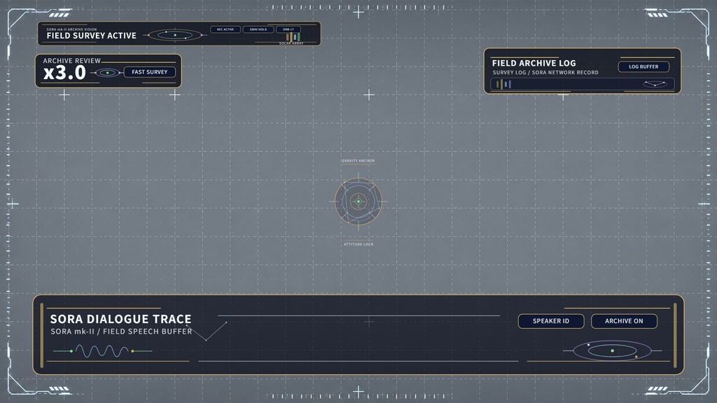 九州そら用 SORA mk-II FIELD ARCHIVE風UI素材【SVG/PNG・全11点セット】