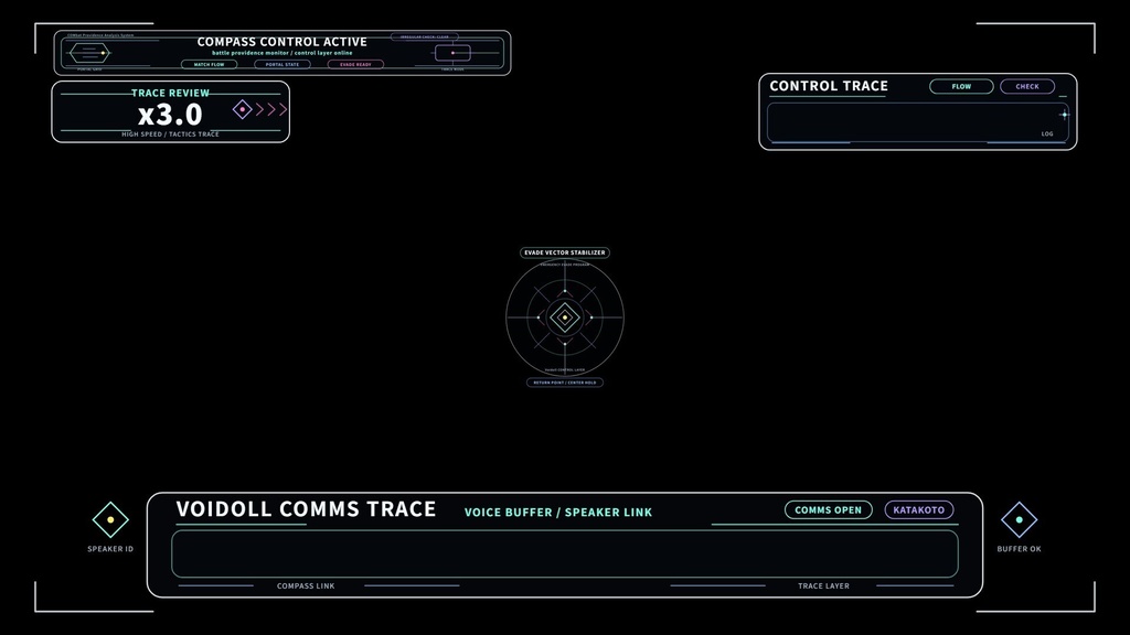 Voidoll用 VOIDOLL CONTROL LAYER風UI素材【SVG/PNG・全11点セット】