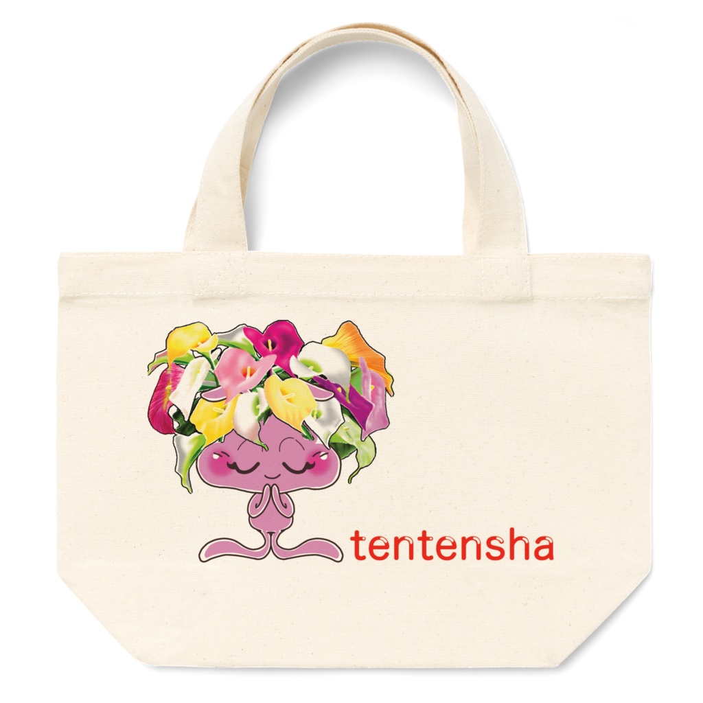 トートバッグ　Sサイズ／Lサイズ  「カラP星人花のカラーをまとって」