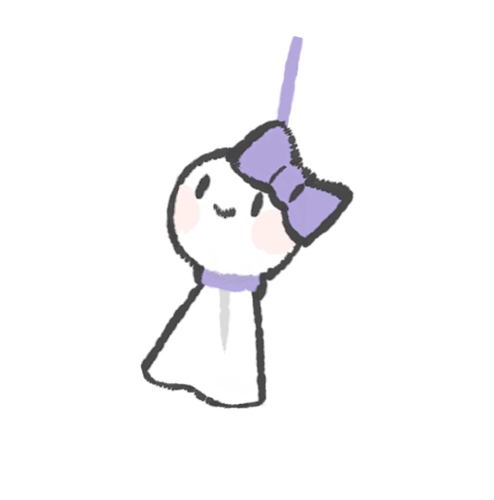 てるてる坊主ちゃんループGIF