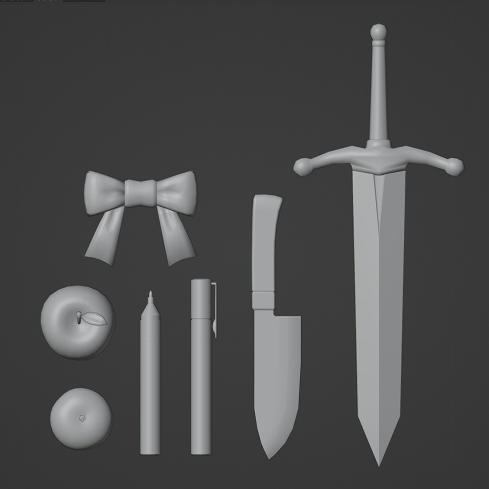 シンプル3Dモデルセット