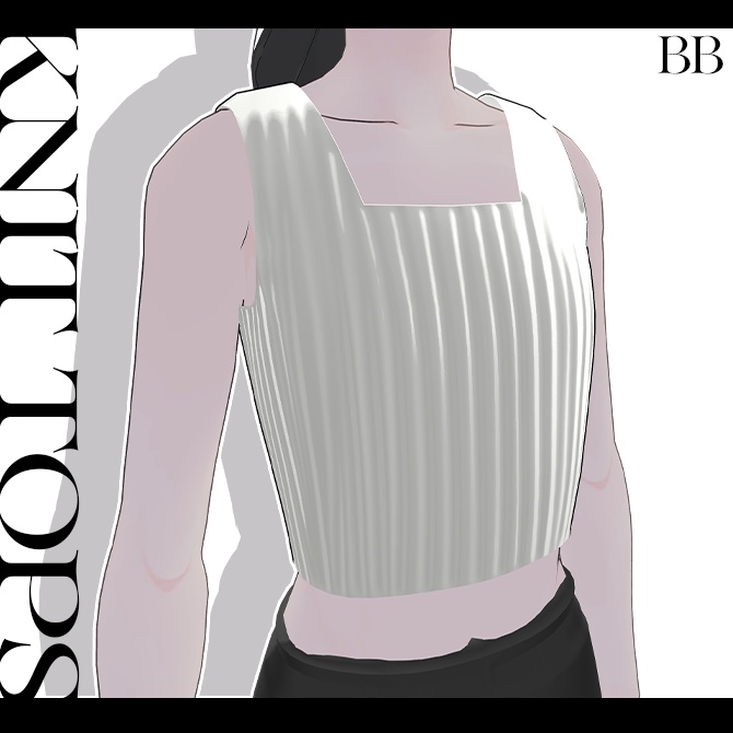 ニットトップス【Lapwing用/VRChat想定】