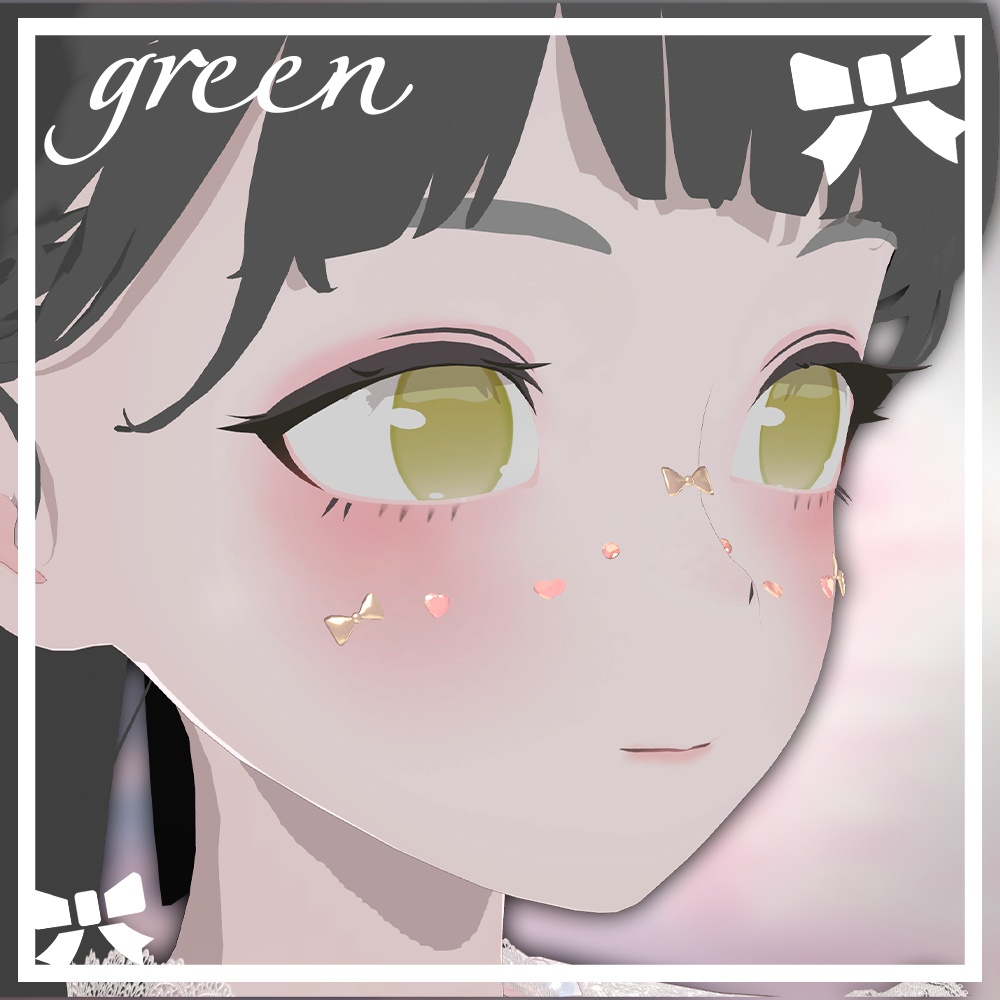 【FREEあり/Lapwing用】アイテクスチャ/まつげ+メイクテクスチャ【VRChat想定】