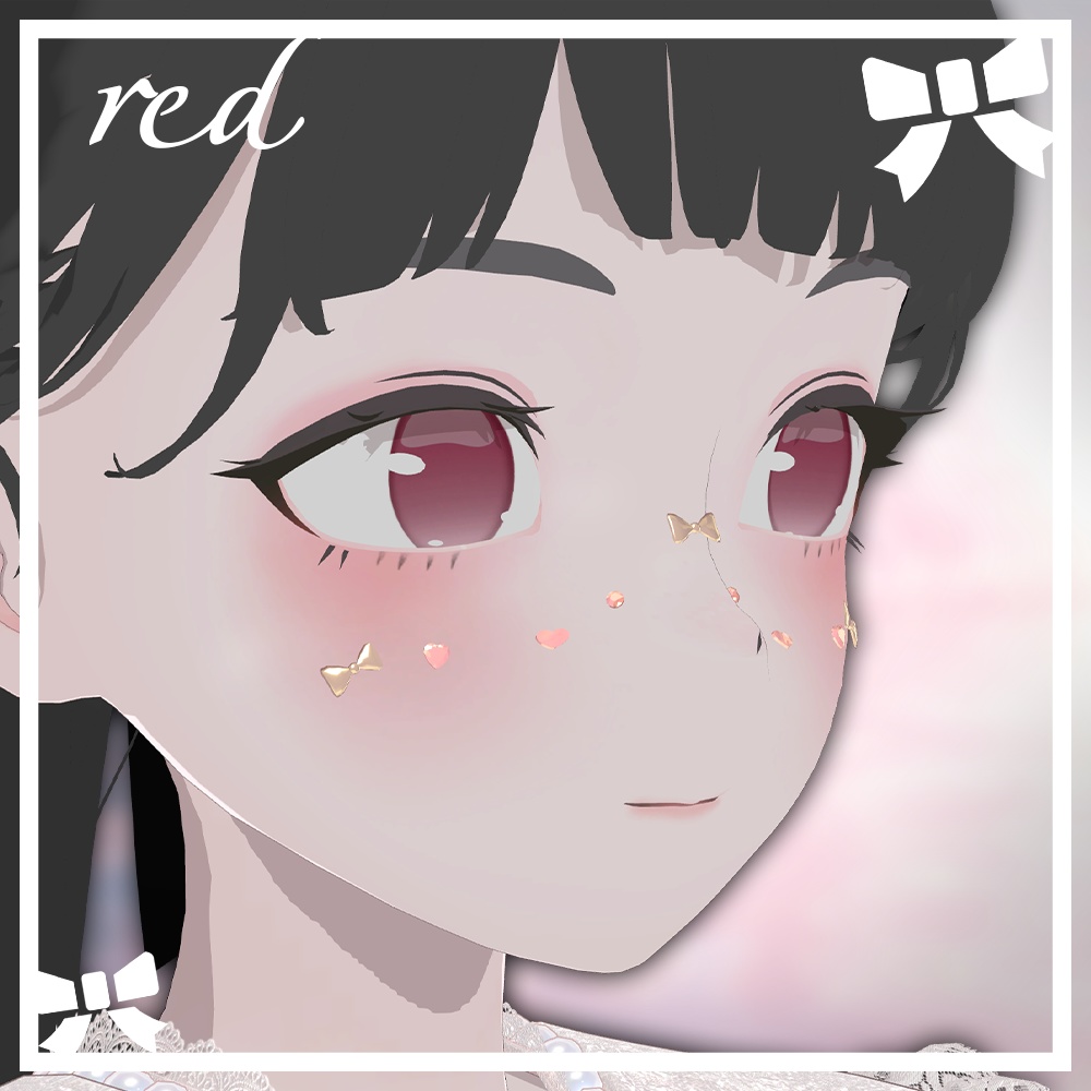 【FREEあり/Lapwing用】アイテクスチャ/まつげ+メイクテクスチャ【VRChat想定】