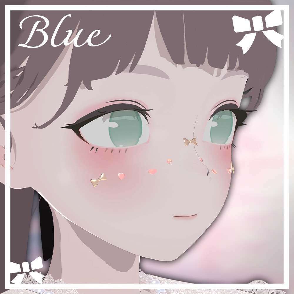 【FREEあり/Lapwing用】アイテクスチャ/まつげ+メイクテクスチャ【VRChat想定】