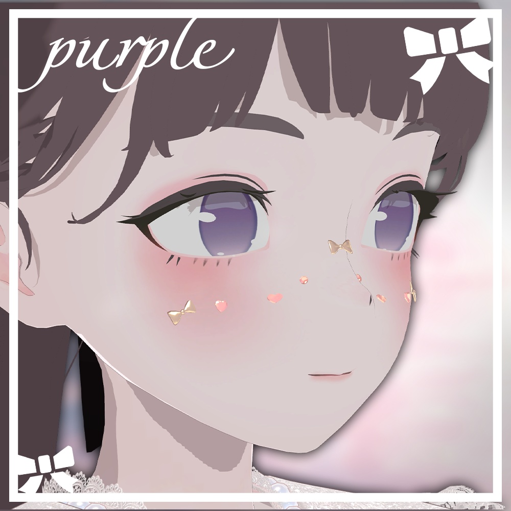 【FREEあり/Lapwing用】アイテクスチャ/まつげ+メイクテクスチャ【VRChat想定】