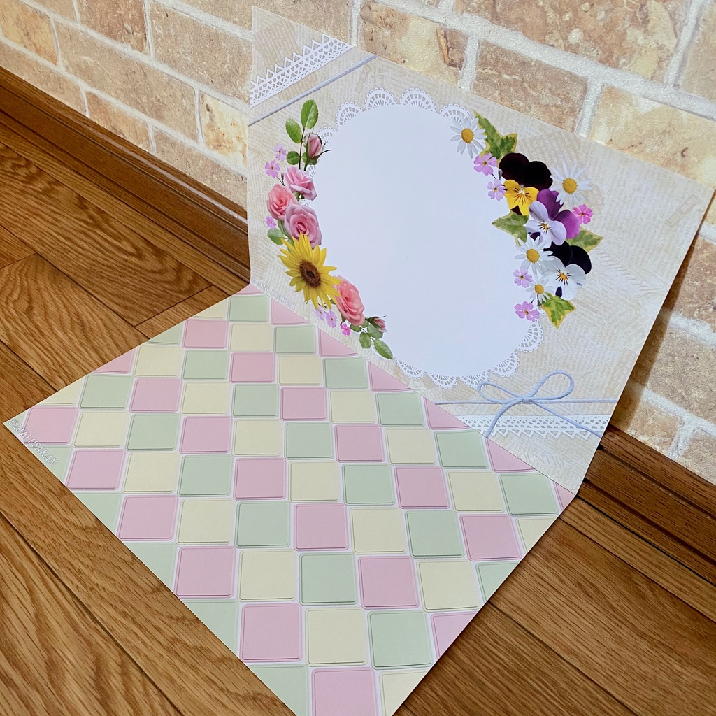 【Happy Easter】背景デザイン(1/12サイズ向け)