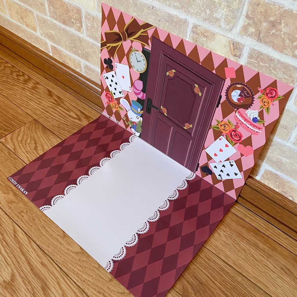 【 Alice in Wonderland】背景デザイン(1/12サイズ向け)
